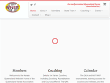 Tablet Screenshot of karatequeensland.com.au